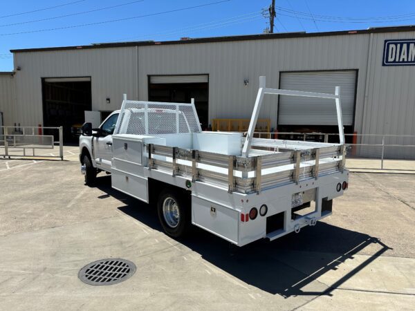 custom manufactured 12 foot flatbed body