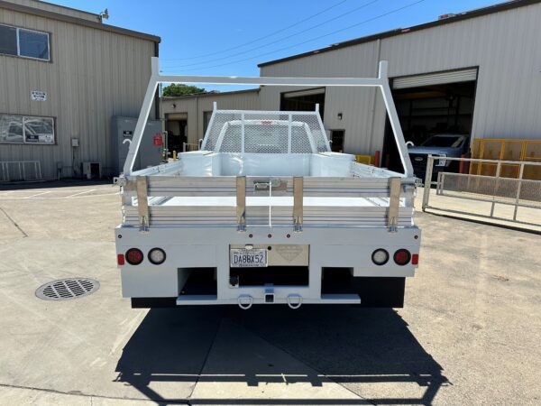 custom manufactured 12 foot flatbed body