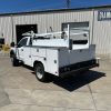 White 9' Diamond Truck Body Service Body #22.5-38-108-OT-B49 with aluminum diamond overlay and LED lights