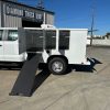 8-foot Diamond Animal Transport Body installed on a Ford F-250 Super Cab chassis, painted white and designed for county animal control use.”