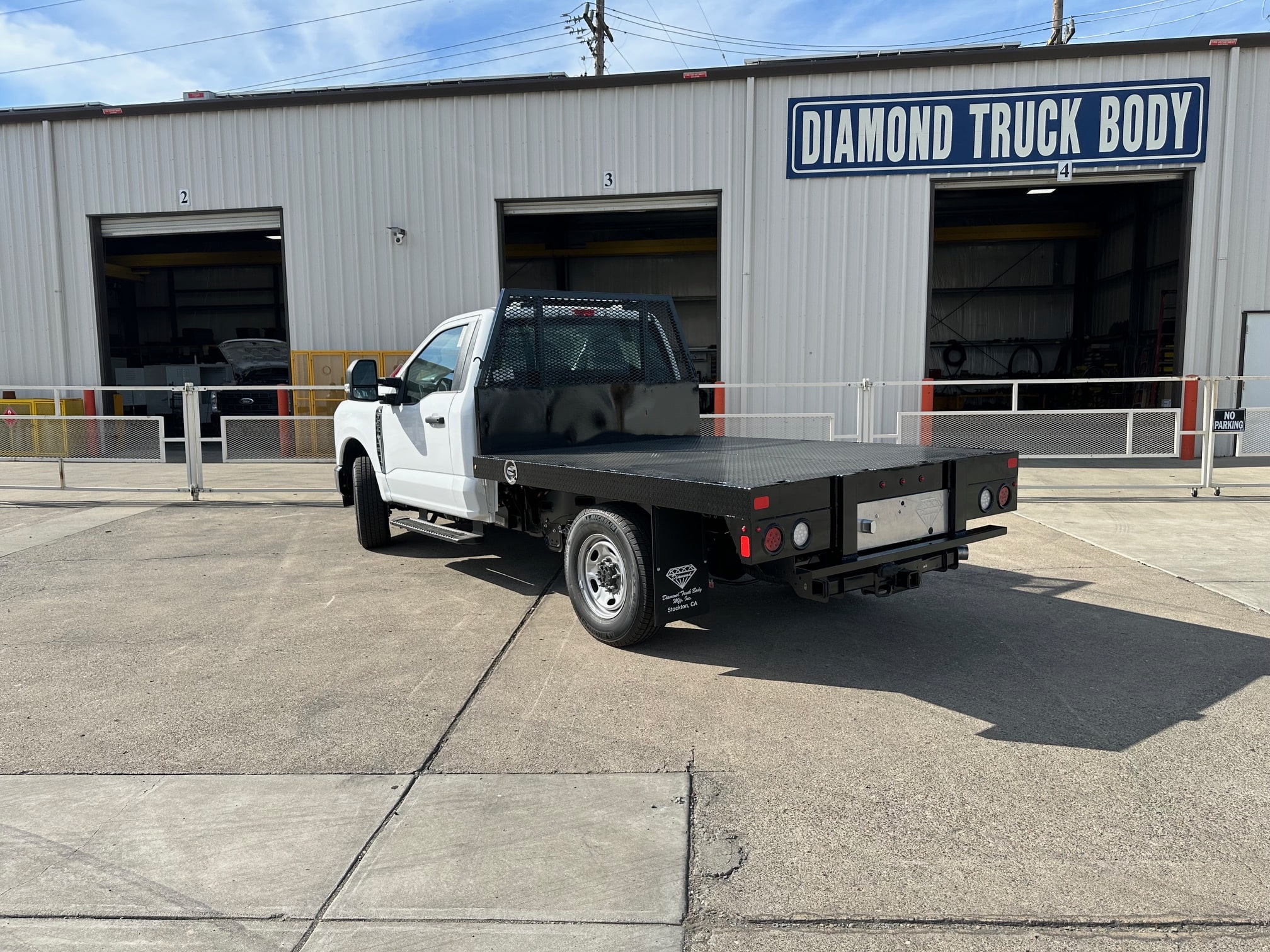 steel flatbed service body