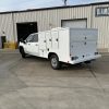 Diamond AB-6AC-98 Animal Transport Body for Chevy 2500HD with stainless-steel cage compartments and roof-mounted ventilation fans