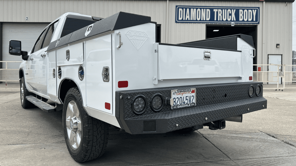 Smoked LED Service Body Lights DOT-Compliant Lighting for Modern Work Trucks