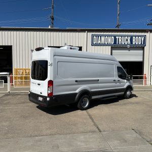Prisoner transport van insert with 8 passenger cage system installed in Ford Transit