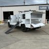 Animal control truck body with stainless steel cages and ventilated compartments