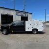 Aluminum animal control truck body with 8 ventilated cage compartments
