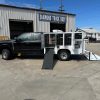Aluminum animal control truck body with 8 ventilated cage compartments