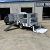 8 ft aluminum animal transport truck body A-AB-8AC-98 with 8 cage compartments on Ford chassis