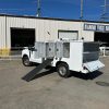 Stainless steel animal control body with sloped floors and drainage