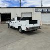 contractor utility truck body with tower compartments