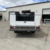 contractor utility truck body with tower compartments