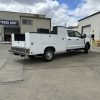 contractor utility truck body with tower compartments