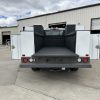 contractor utility truck body with tower compartments