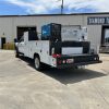 Crane service truck body on Ford F-450 with reinforced crane compartment and work platform