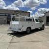 municipal fleet service truck with beacon light