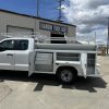 municipal fleet service truck with beacon light