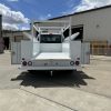 municipal fleet service truck with beacon light
