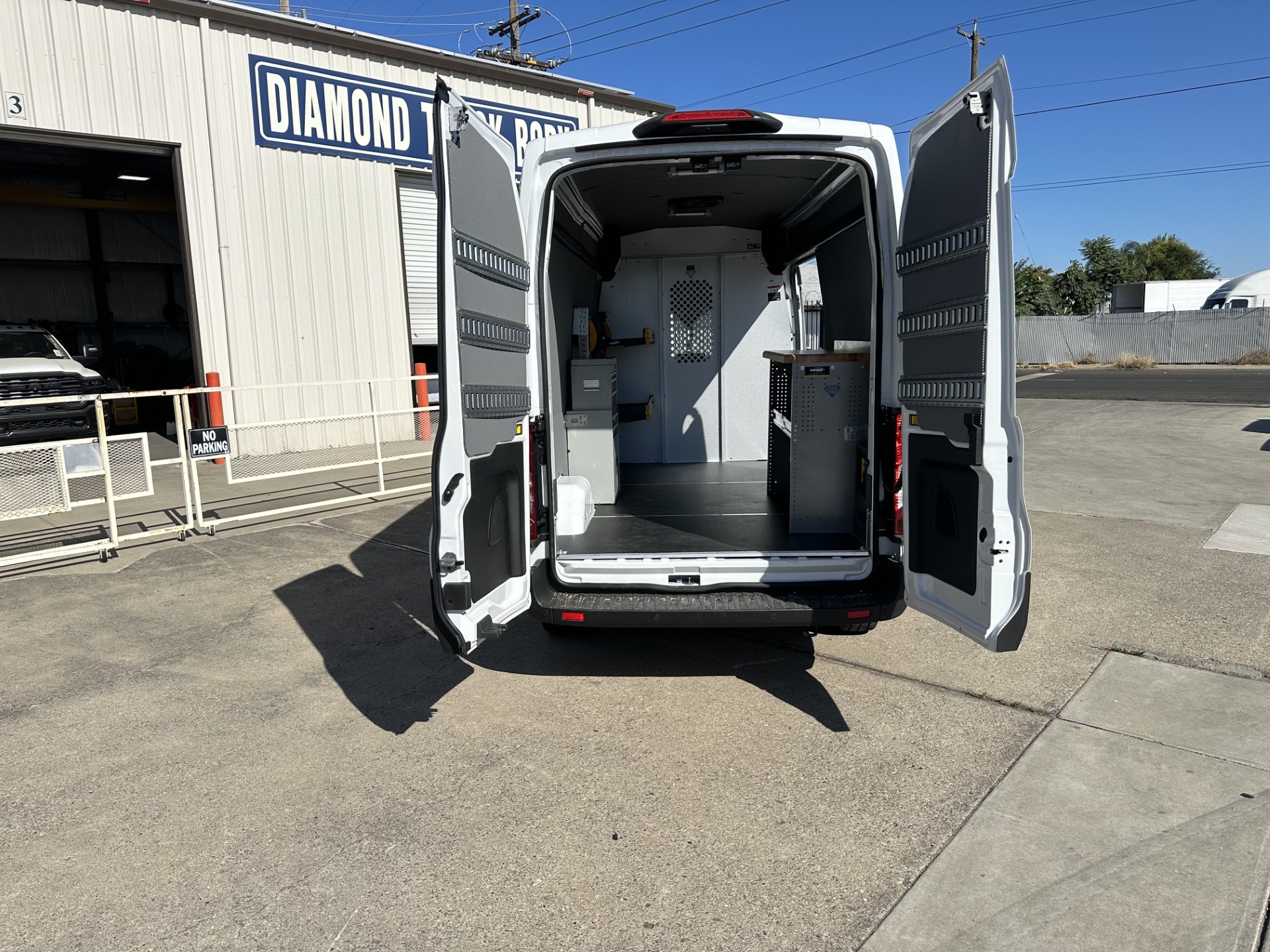 Ford E-Transit custom commercial interior