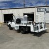 RAM 3500 traffic maintenance truck with post puller
