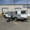 municipal animal control vehicle with loading ramp